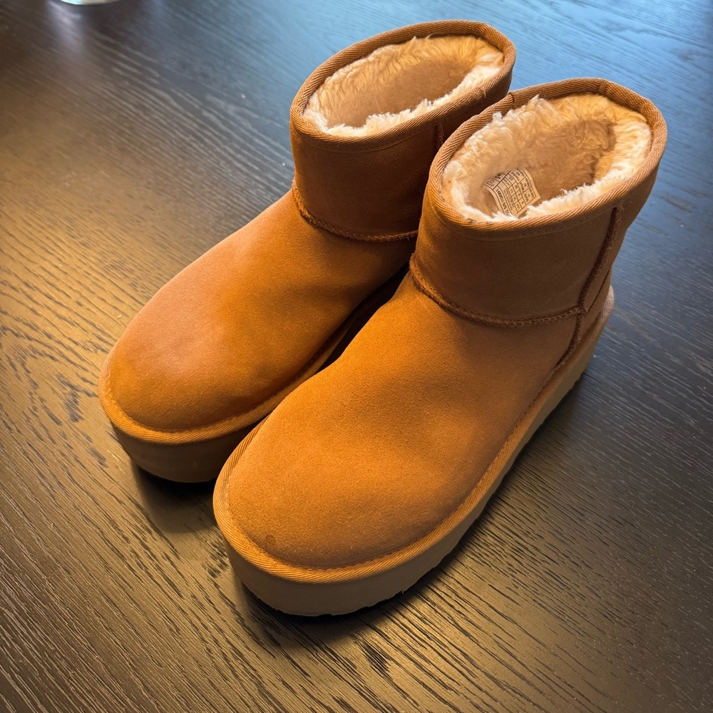 Classic Mini Platform UGG in Chestnut
